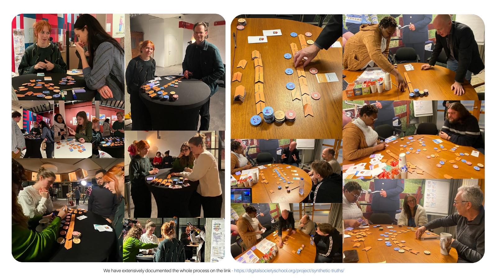 Playtesting sessions across multiple events